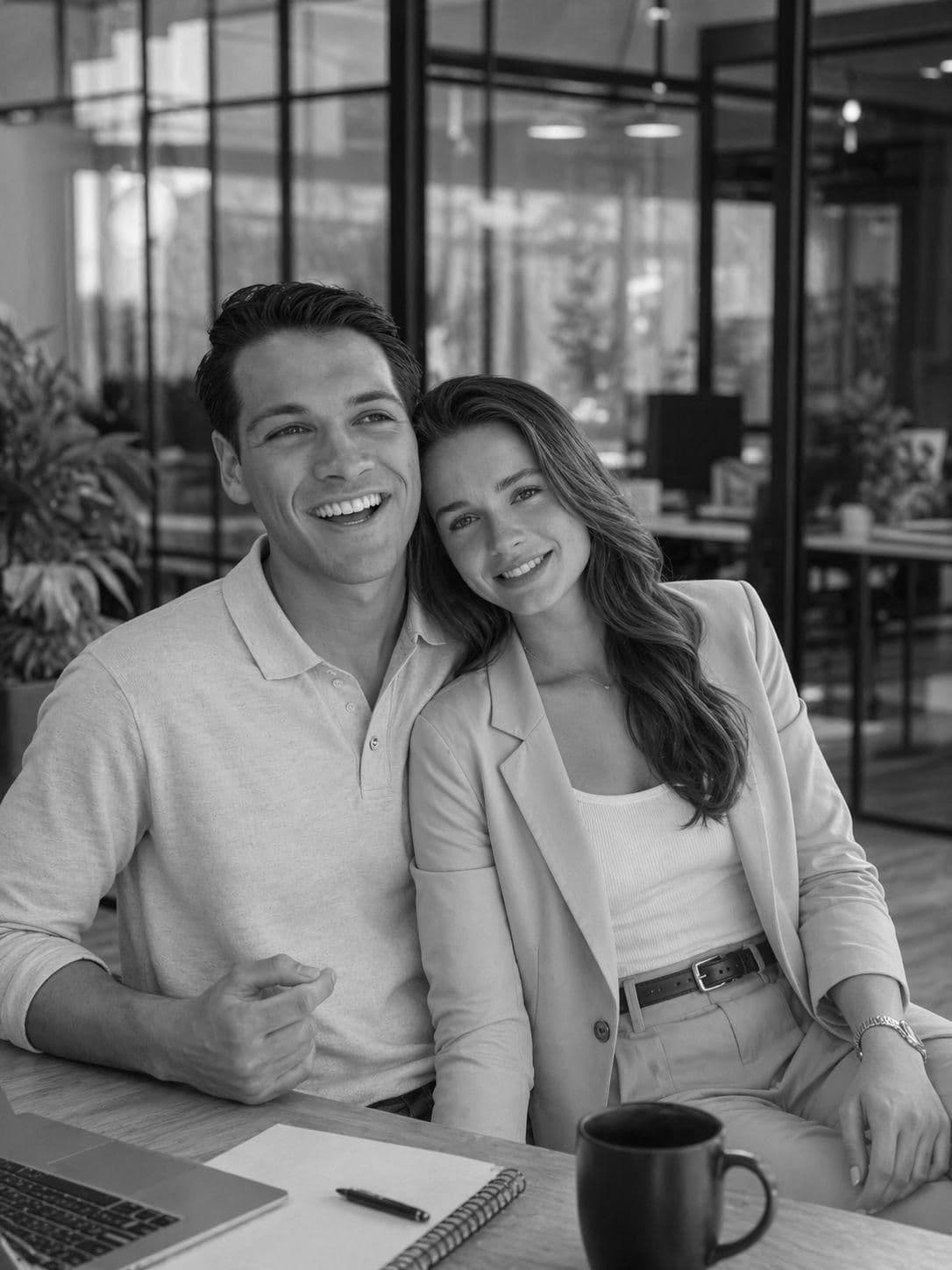 Sander and Zoë, founders of Placr